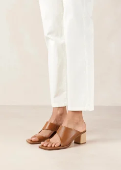 Josie Tan Leather Sandals
