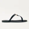 Jovie Black Leather Sandals