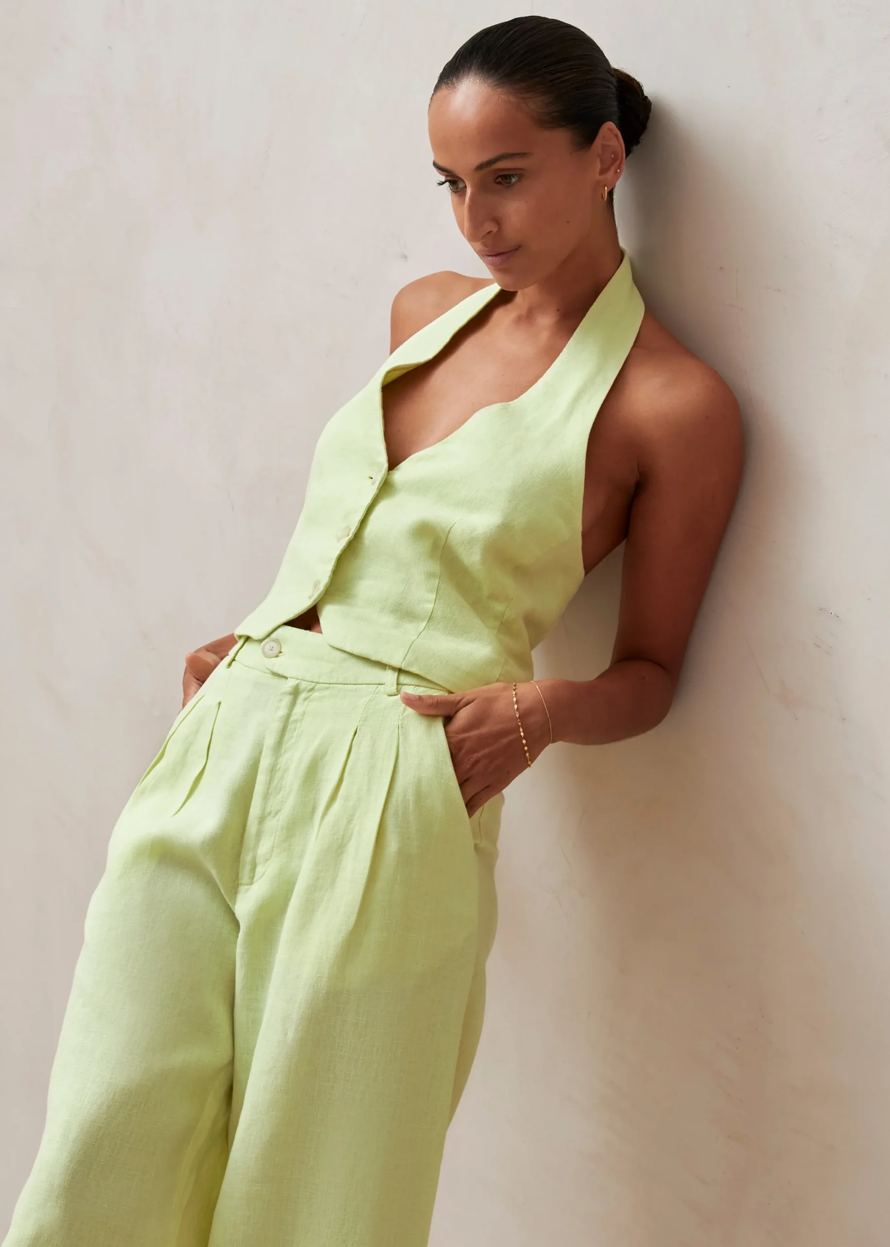 Kaede Green Pants
