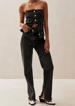 Kansas Black Denim Pants
