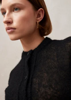 Kine Black Tricot Cardigan