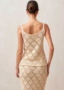 Kiss Ecru Tricot Top