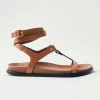 Kizzi Tan Leather Sandals