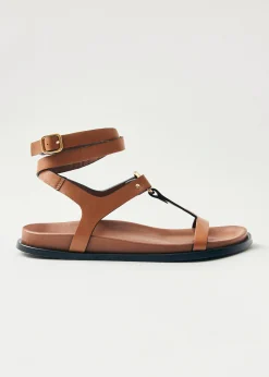 Kizzi Tan Leather Sandals