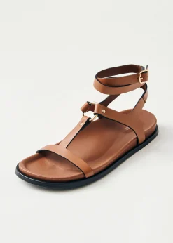 Kizzi Tan Leather Sandals