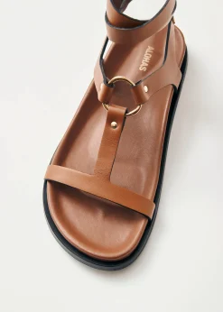 Kizzi Tan Leather Sandals