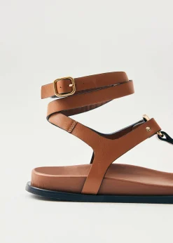 Kizzi Tan Leather Sandals
