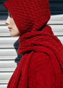 Kylie Red Tricot Scarf