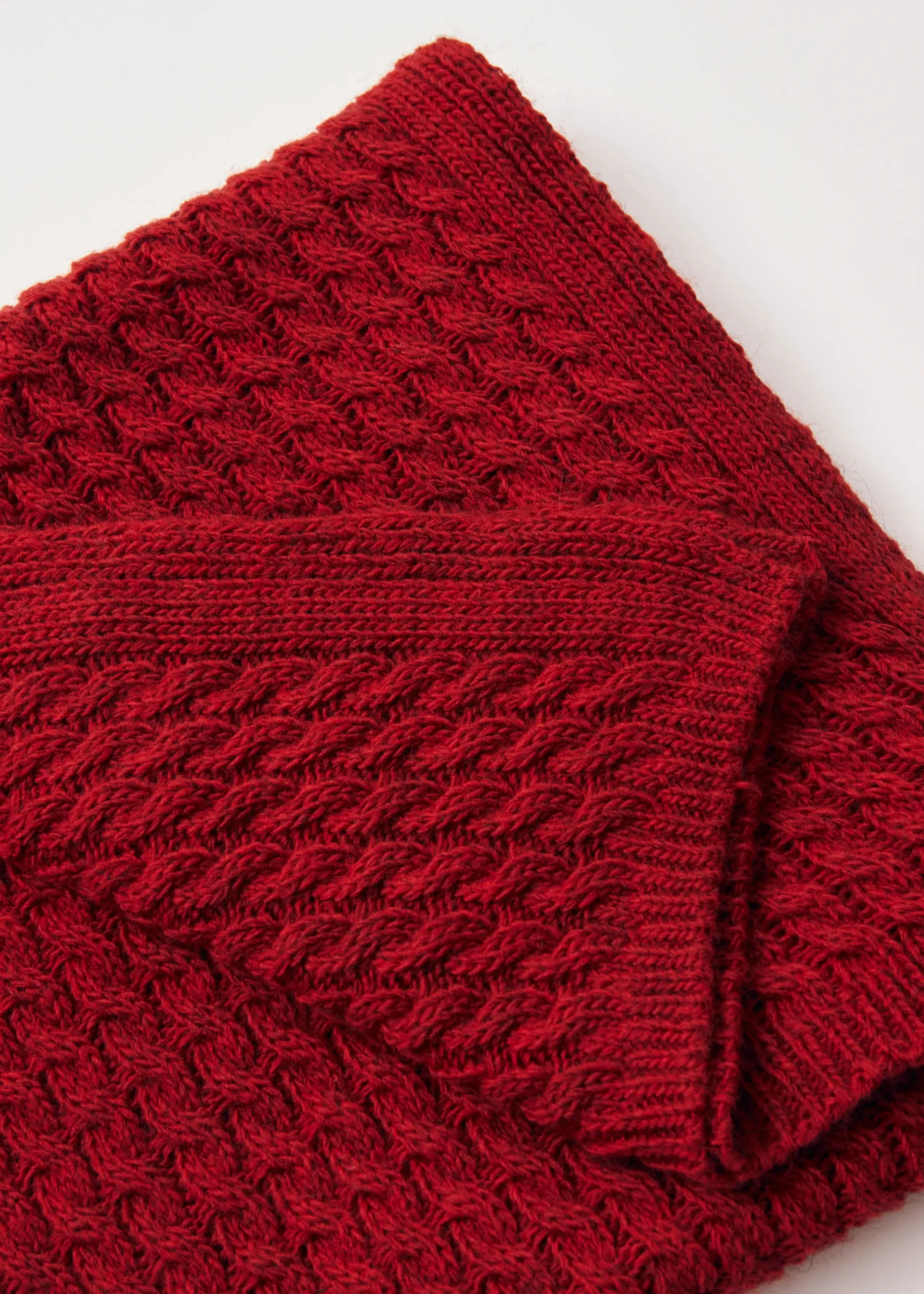 Kylie Red Tricot Scarf