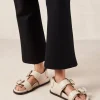 Leone Cream Leather Sandals