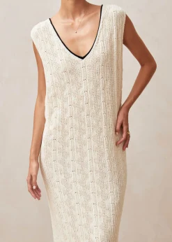 Lia Ecru Maxi Dress