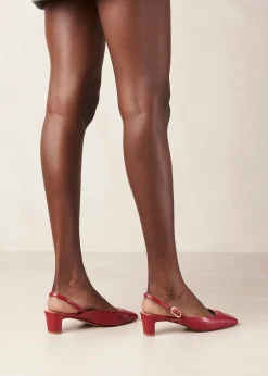 Lindy Bliss Red Leather Pumps