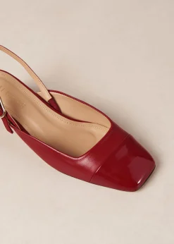 Lindy Bliss Red Leather Pumps