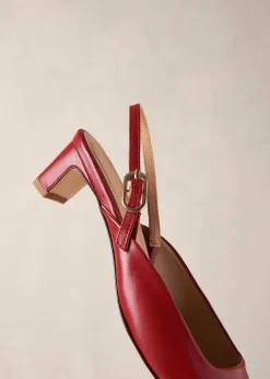 Lindy Bliss Red Leather Pumps