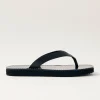 Liora Black Leather Sandals