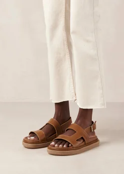 Lorelei Tan Leather Sandals