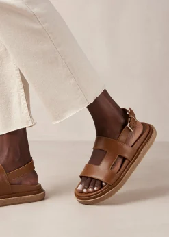 Lorelei Tan Leather Sandals