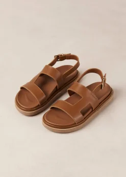 Lorelei Tan Leather Sandals
