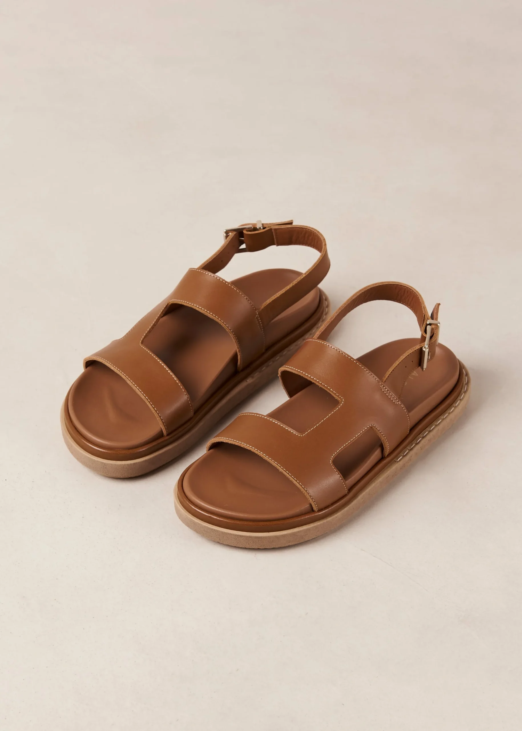 Lorelei Tan Leather Sandals