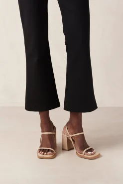 Lorena Tahini Beige Vegan Leather Sandals