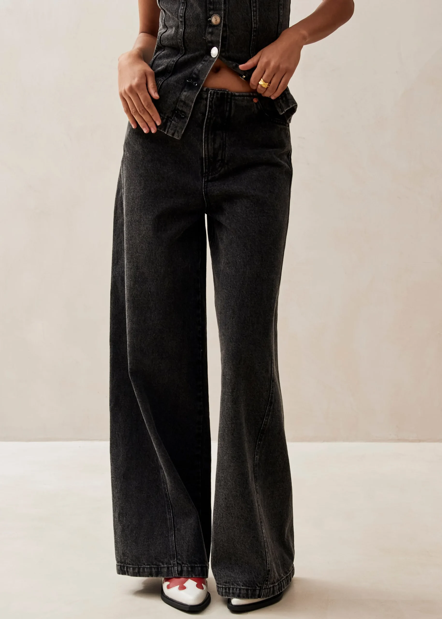 Magda Black Denim Pants
