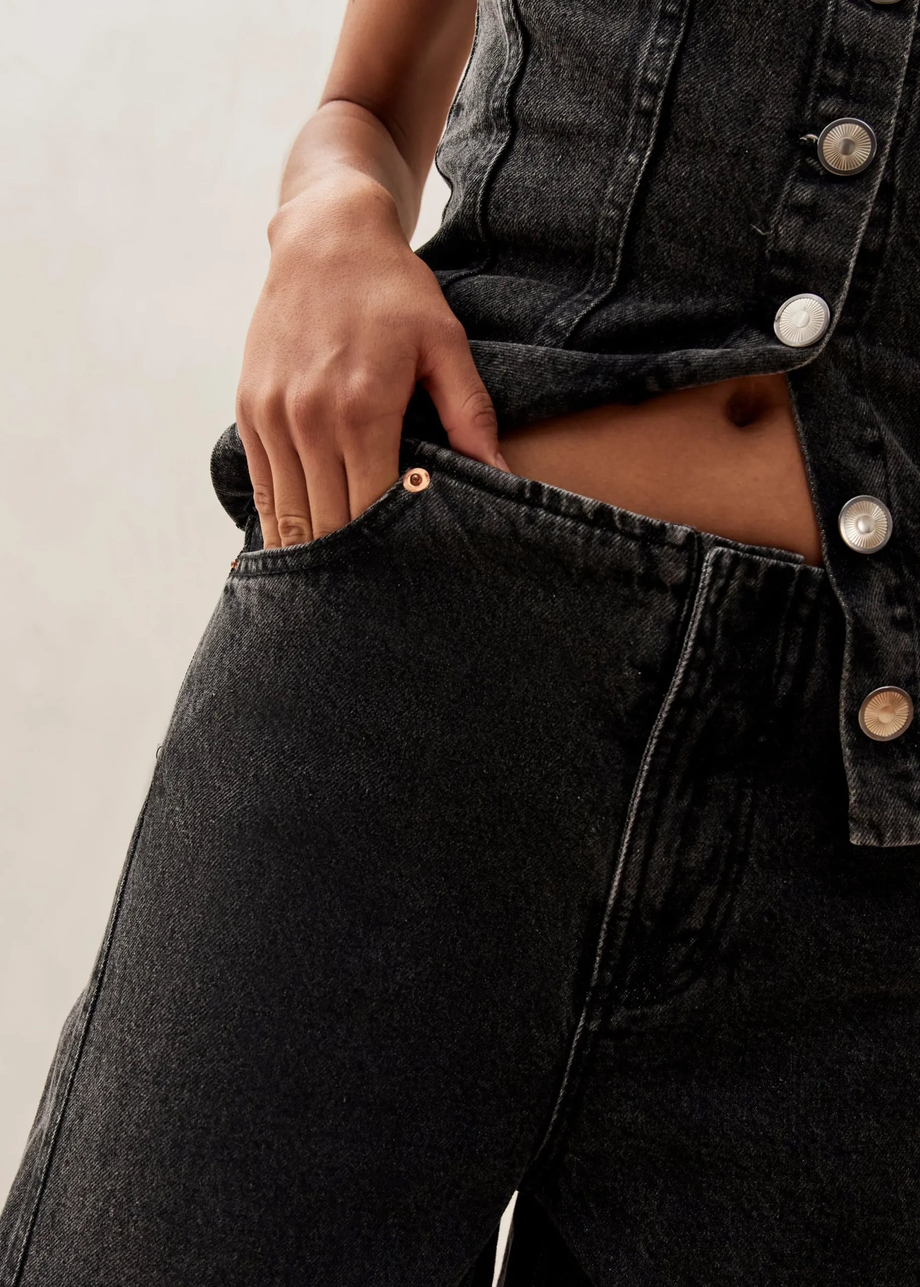 Magda Black Denim Pants