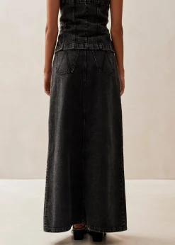 Mariana Black Denim Skirt