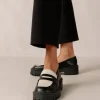 Mask Black Vegan Leather Loafers