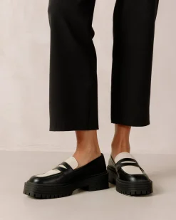 Mask Black Vegan Leather Loafers