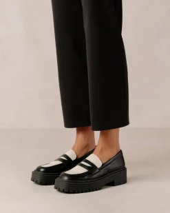 Mask Black Vegan Leather Loafers