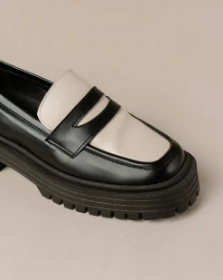 Mask Black Vegan Leather Loafers