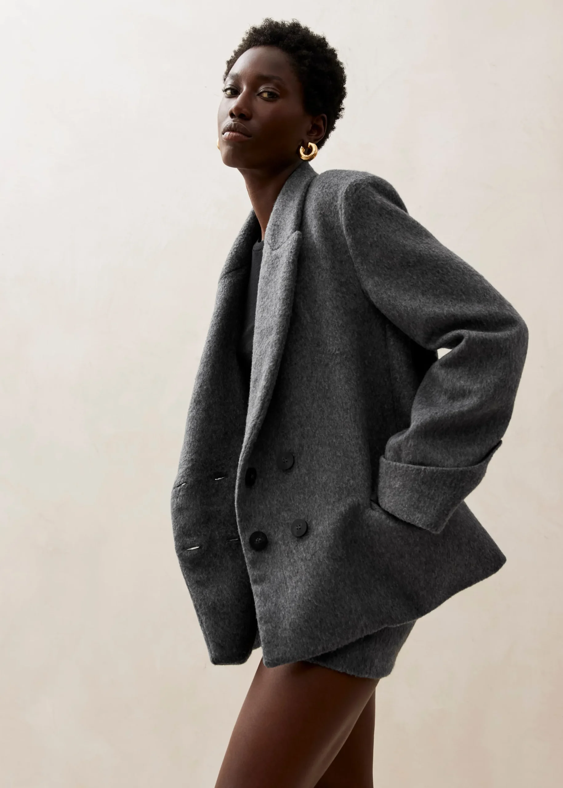 Mei Grey Coat