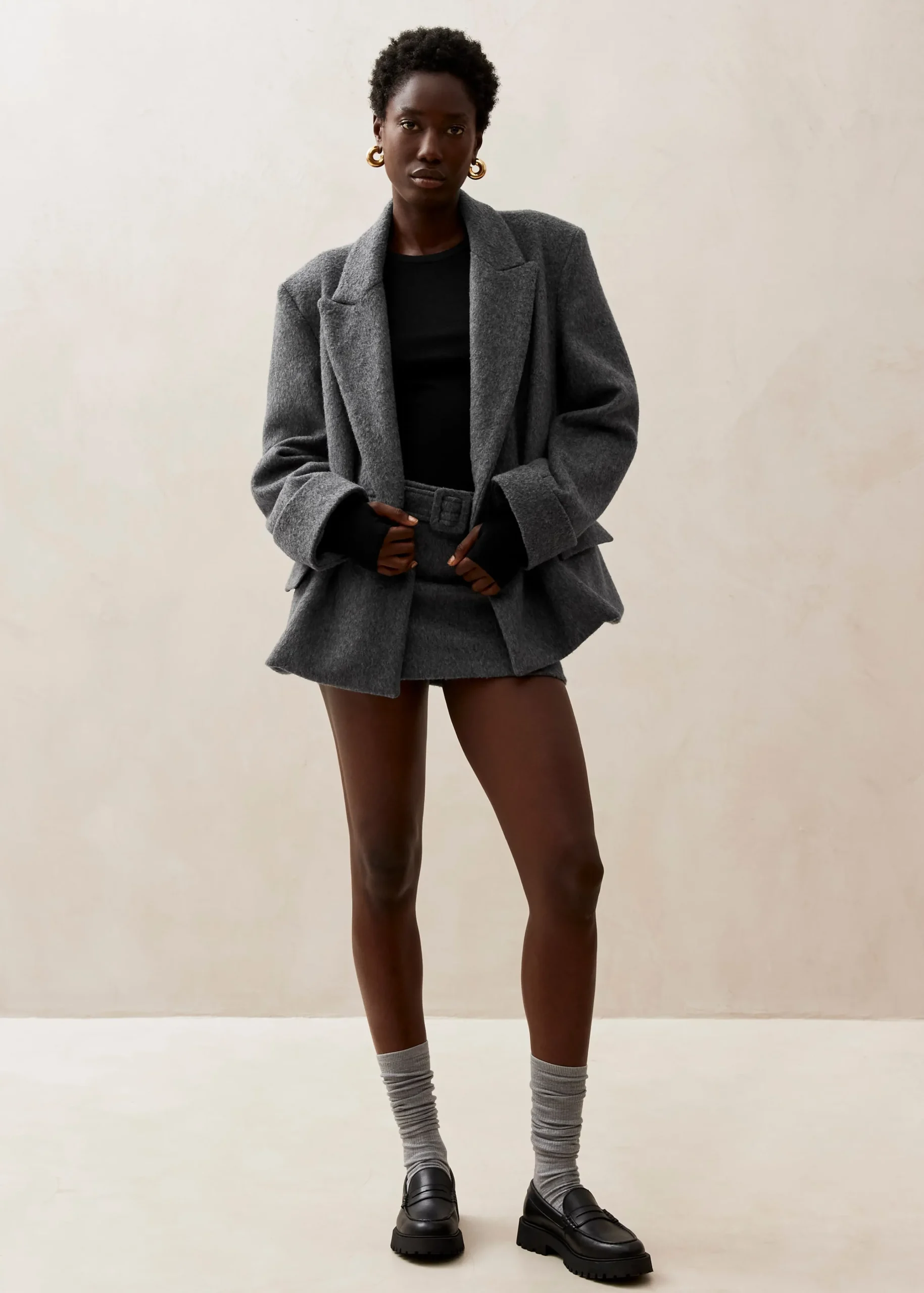 Mei Grey Coat