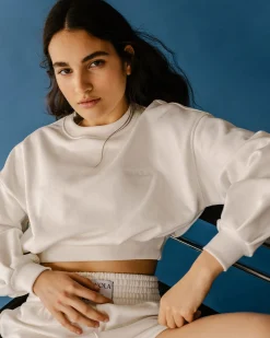 Menina Crop Sweatshirt Coconut