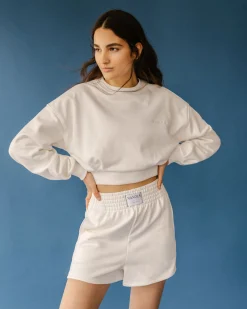 Menina Crop Sweatshirt Coconut