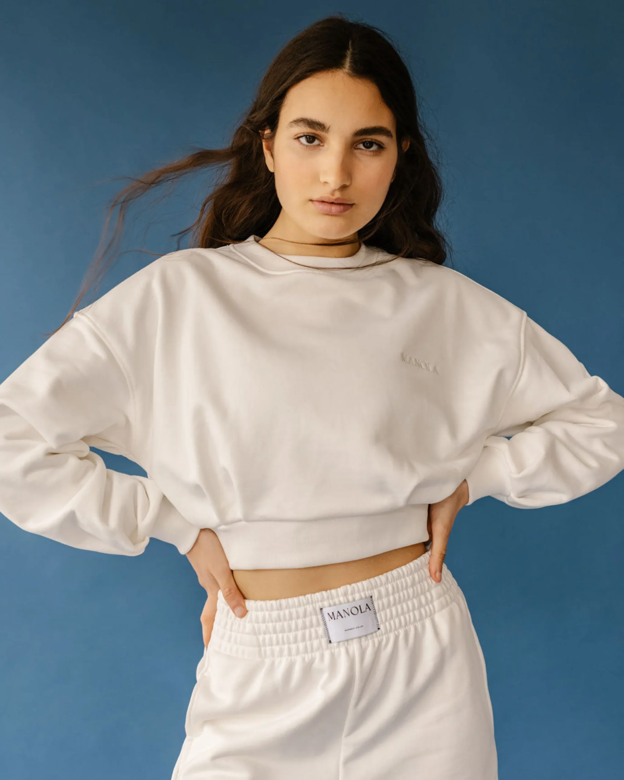 Menina Crop Sweatshirt Coconut