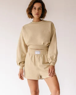 Menina Crop Sweatshirt Granola