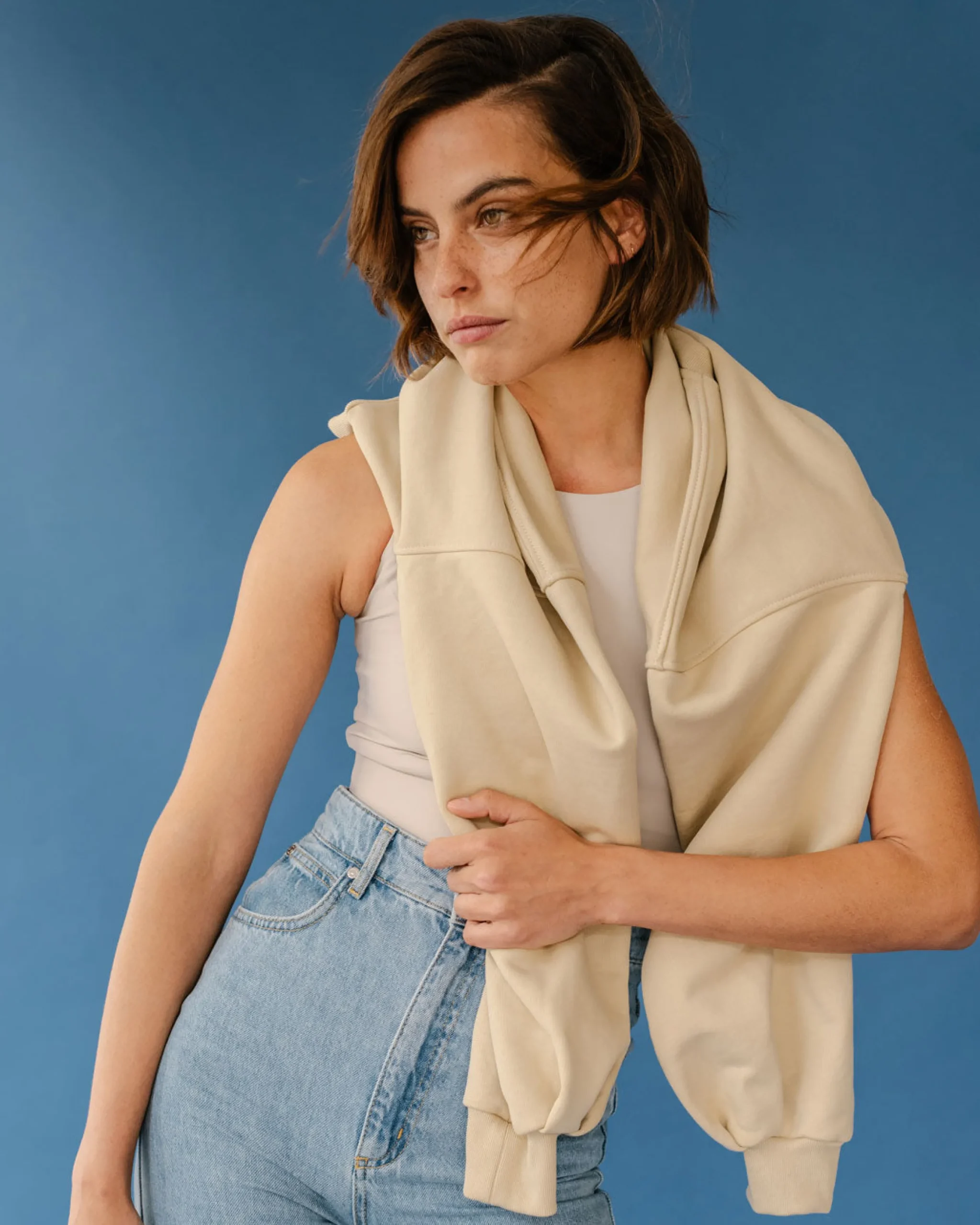 Menina Crop Sweatshirt Granola