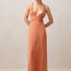 Mia Orange Maxi Dress
