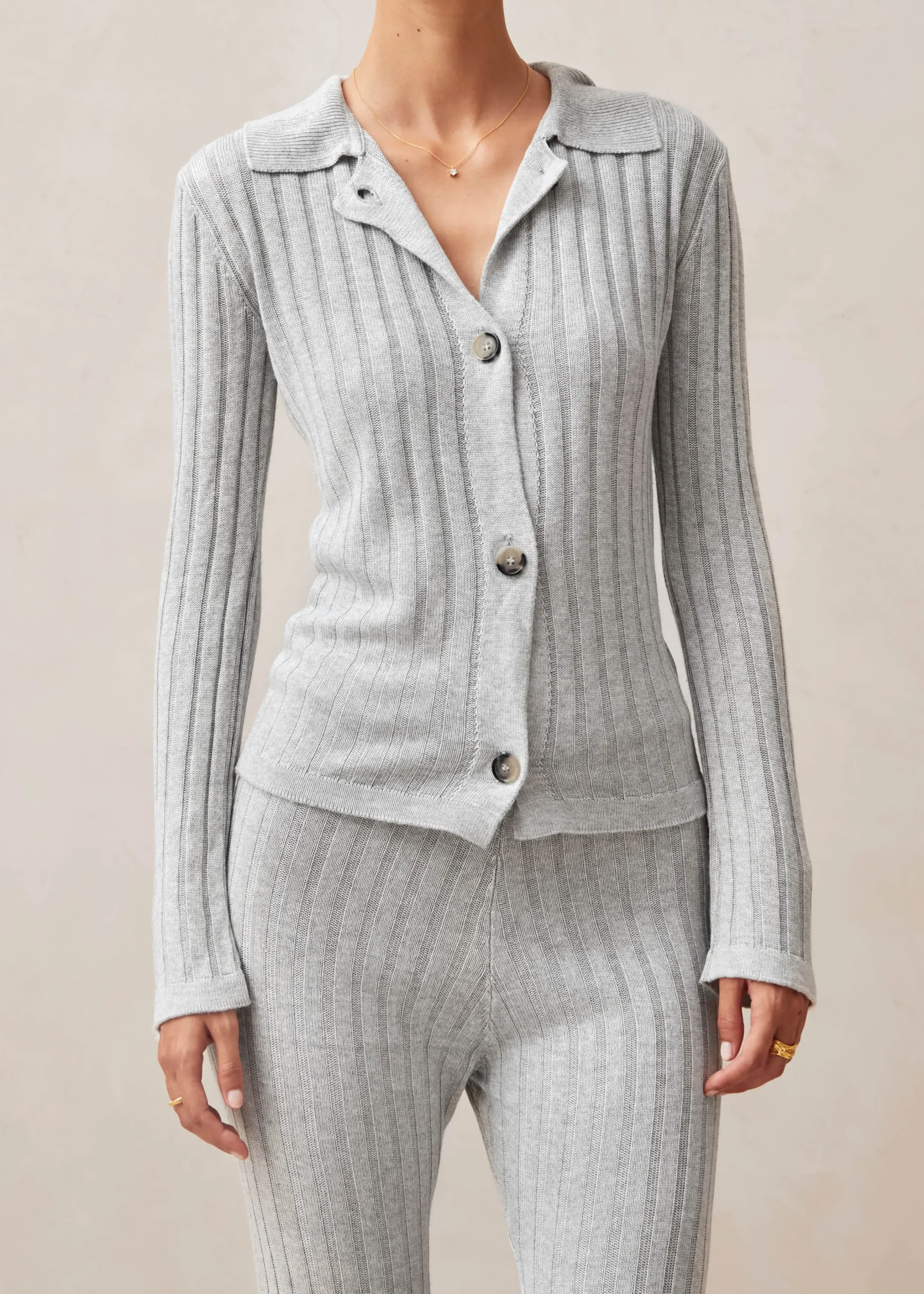 Michelle Grey Tricot Sweater