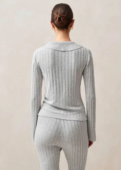 Michelle Grey Tricot Sweater