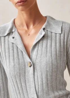 Michelle Grey Tricot Sweater