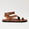 Myles Tan Leather Sandals
