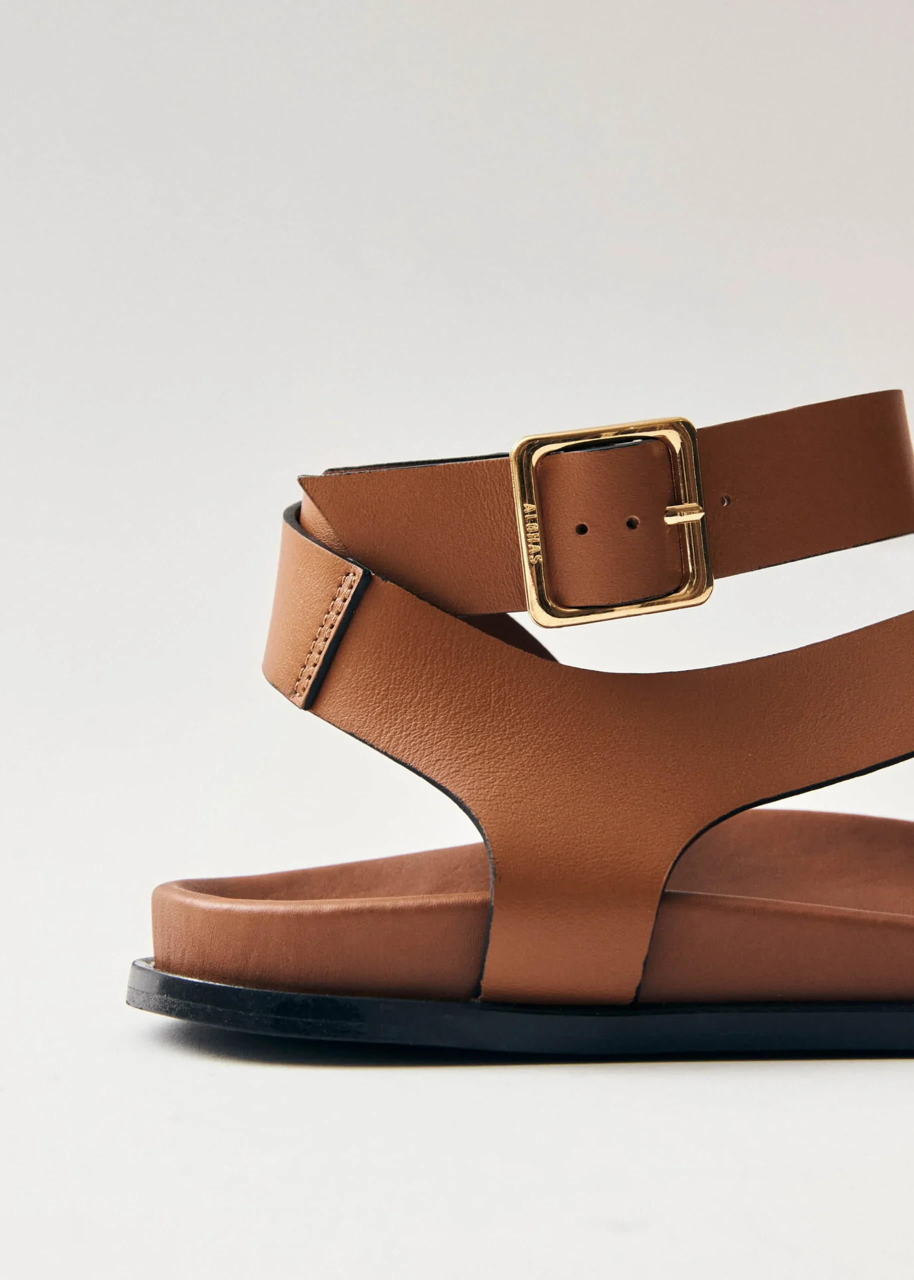 Myles Tan Leather Sandals