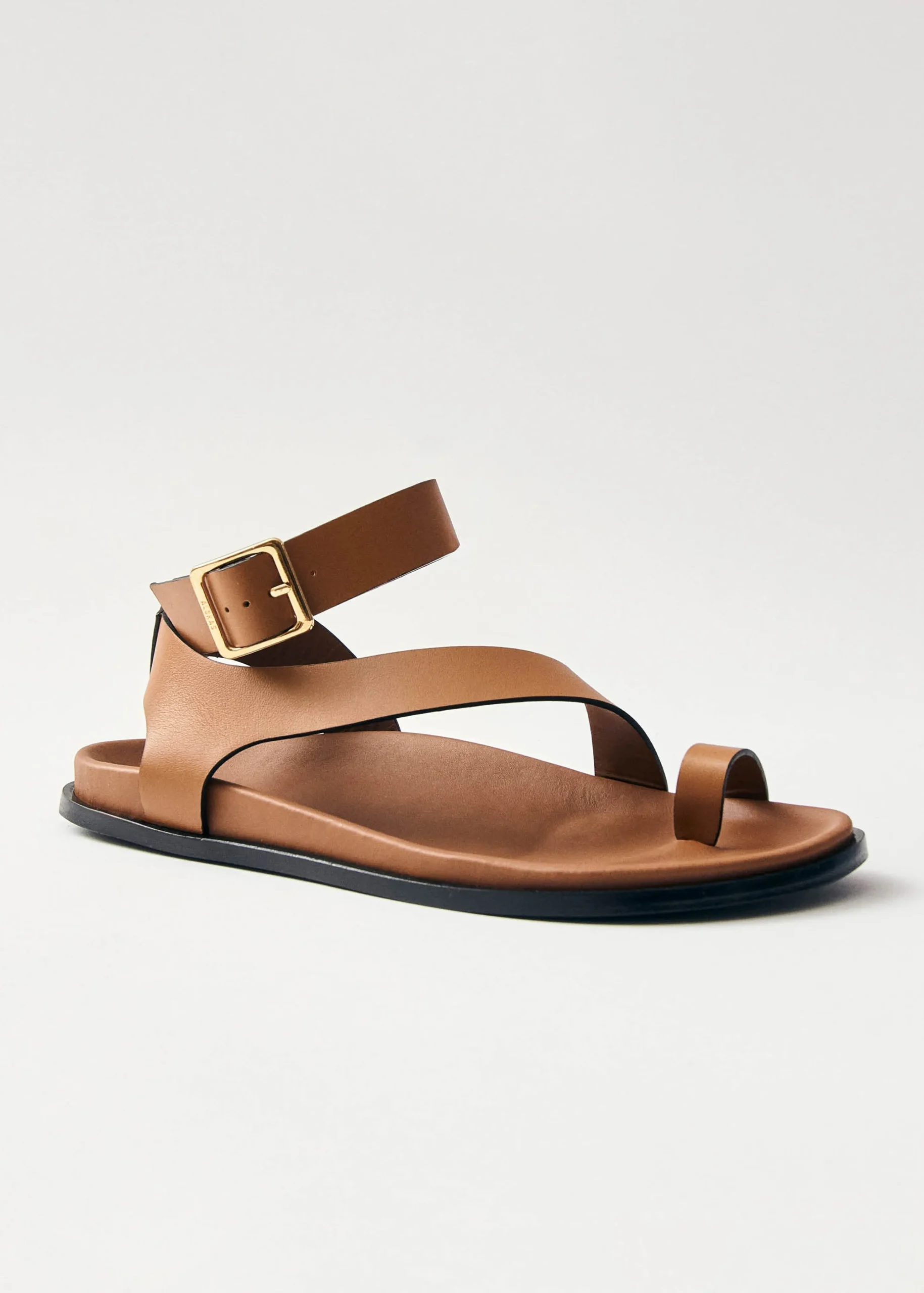 Myles Tan Leather Sandals