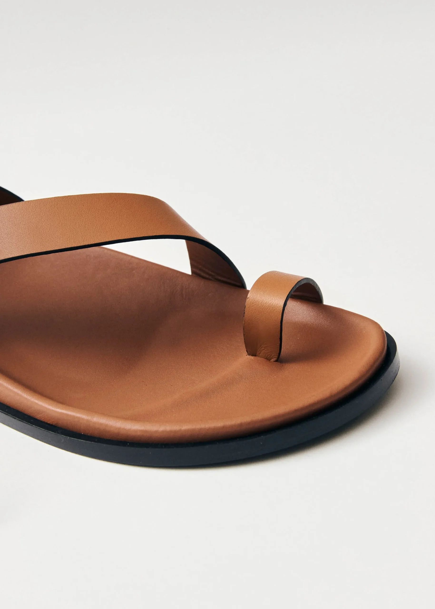 Myles Tan Leather Sandals