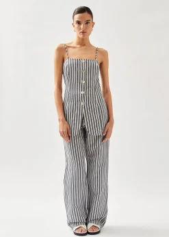 Nadine Stripes Blue And White Top