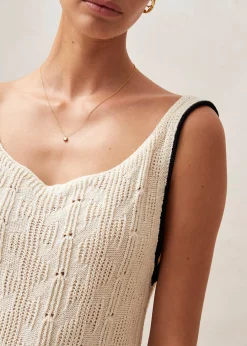 Namo Ecru Tricot Jumpsuit