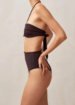 Neptune Brown Bikini Top