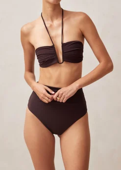 Neptune Brown Bikini Top